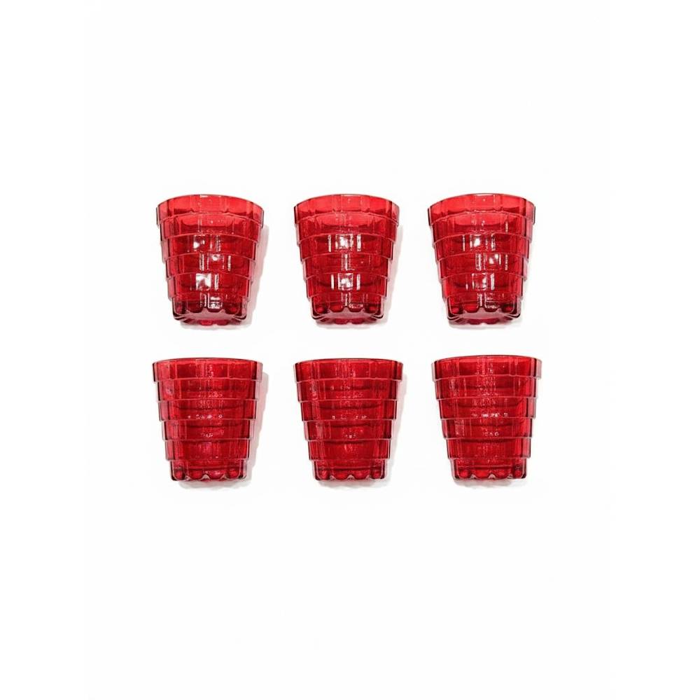 Bộ cốc 6 cốc Irris 03T 300ml màu đỏ
